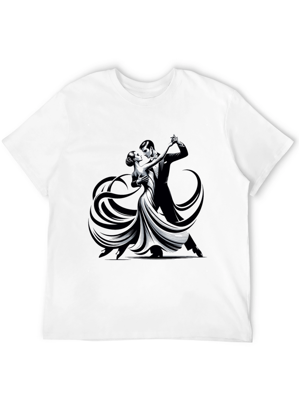Tango Dance Graphic Tee - Sleek Black Shirt