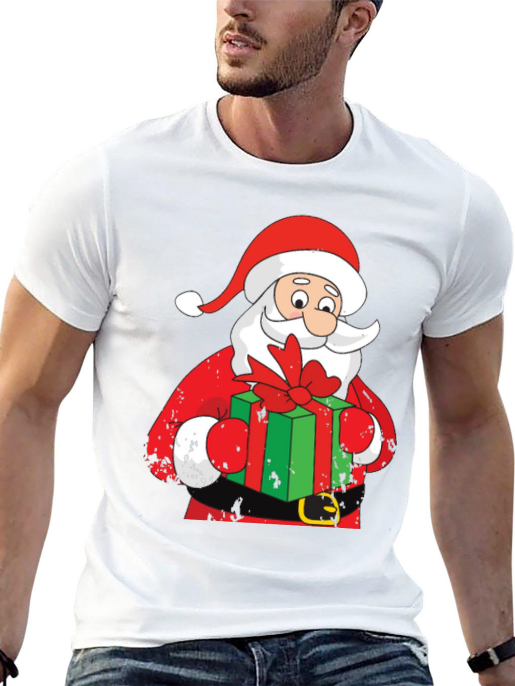 Santa Claus Christmas Graphic T-Shirt