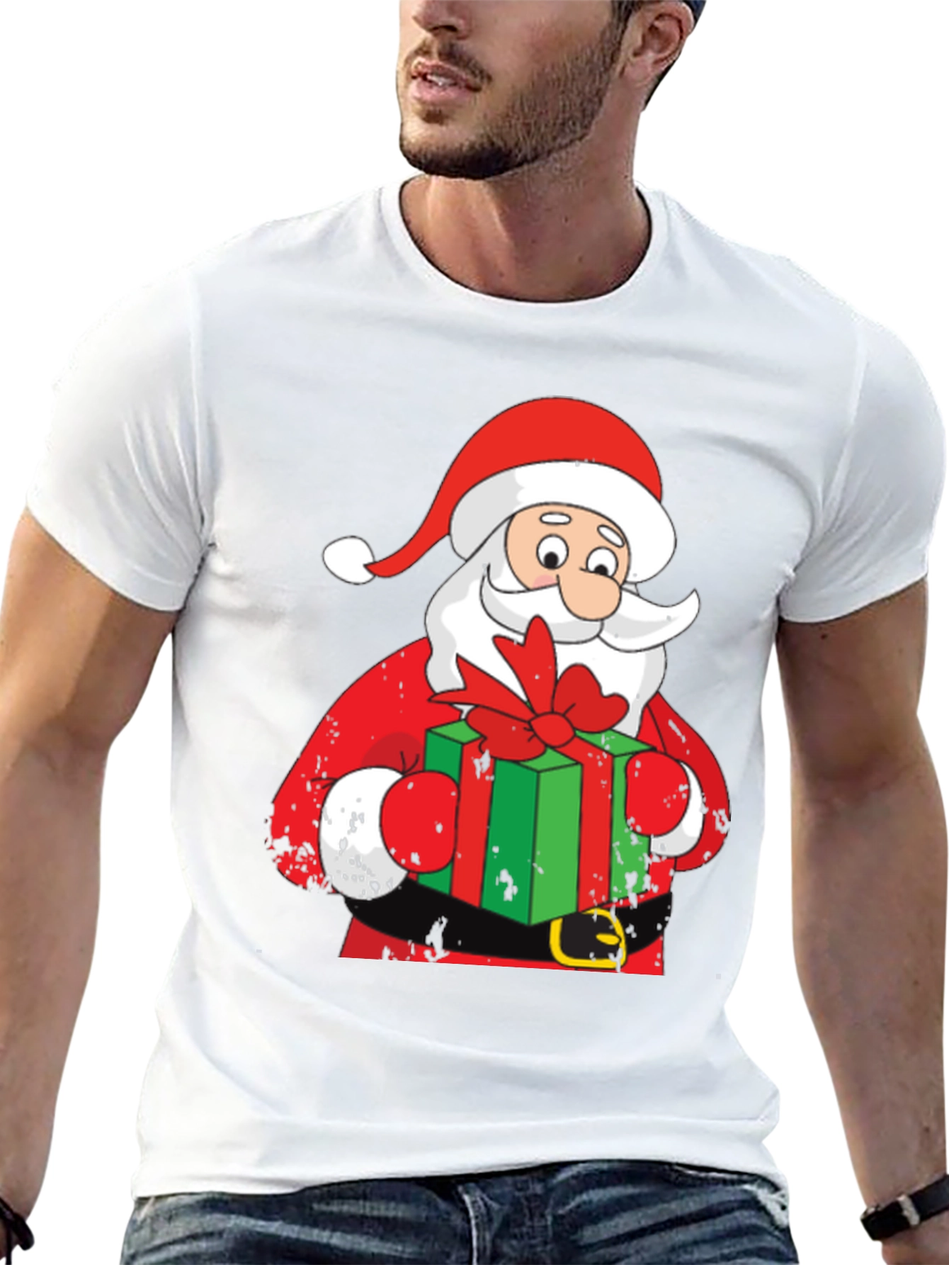 Santa Claus Christmas Graphic T-Shirt