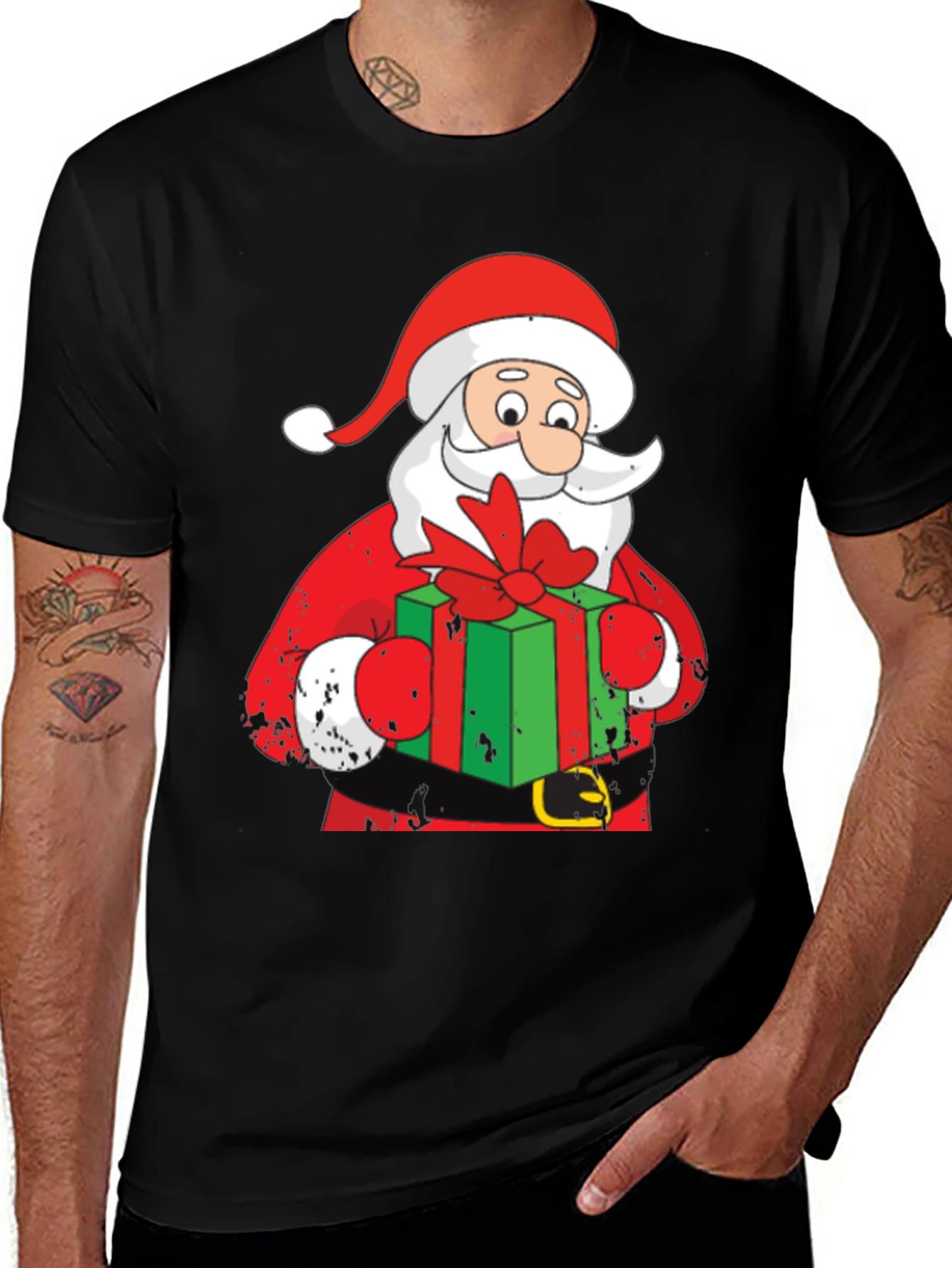 Santa Claus Christmas Graphic T-Shirt