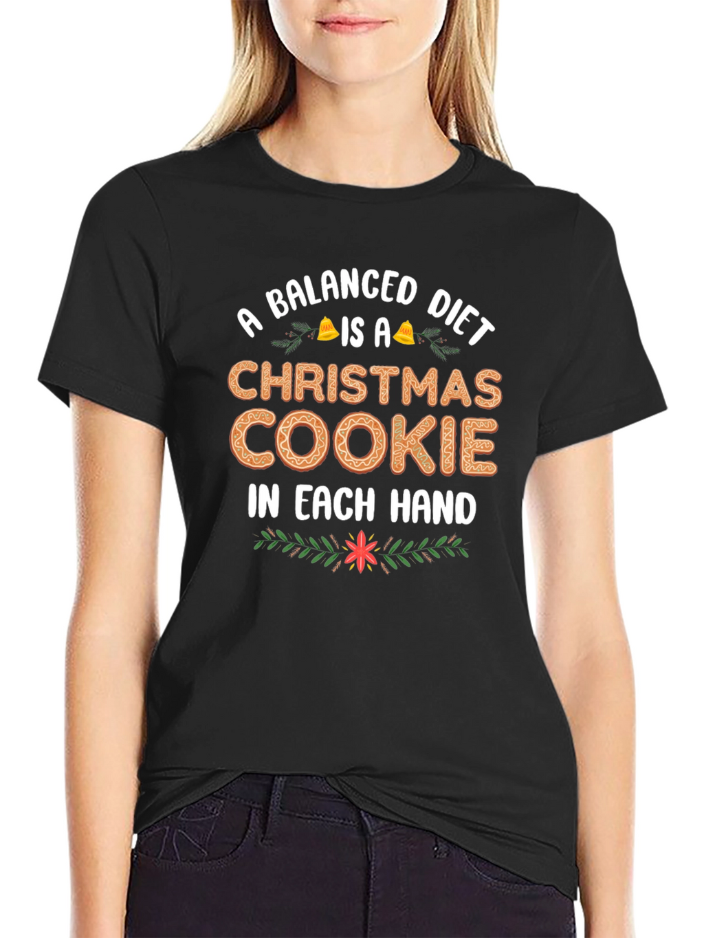 Balanced Diet Christmas Cookie T-Shirt