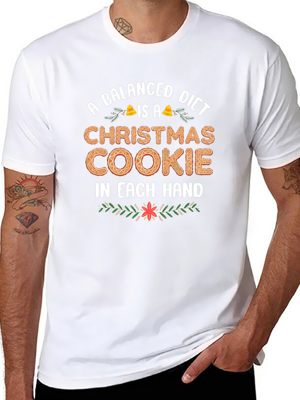 Balanced Diet Christmas Cookie T-Shirt