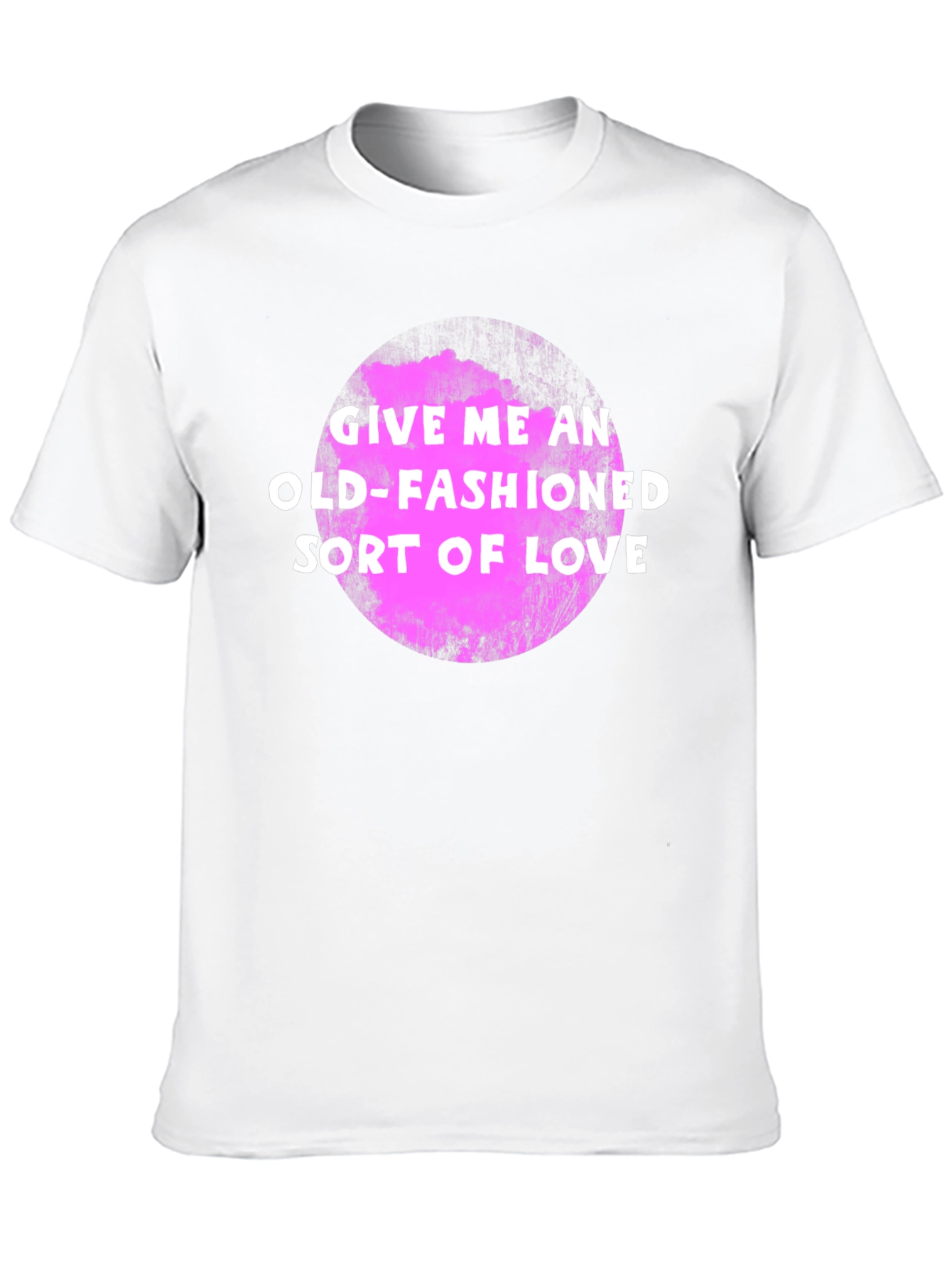 Old-Fashioned Love Graphic Tee - Soft Black Cotton Shirt