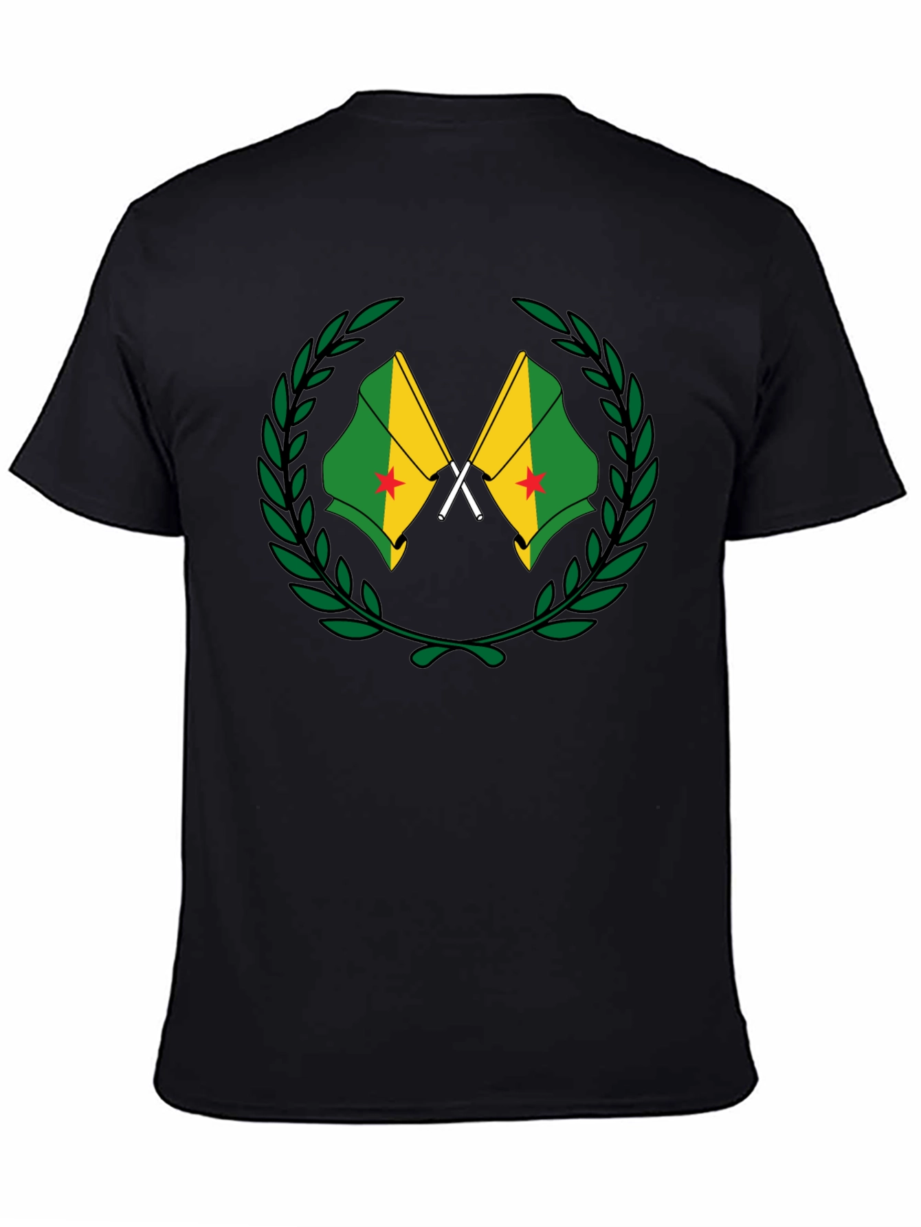 French Guiana Flag T-Shirt - Black