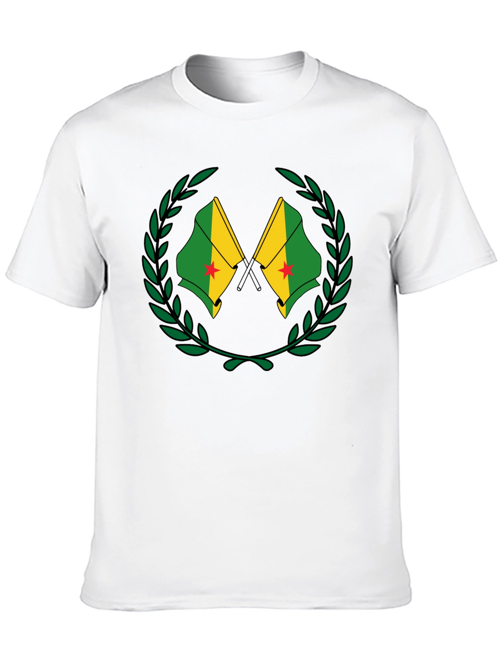 French Guiana Flag T-Shirt - Black