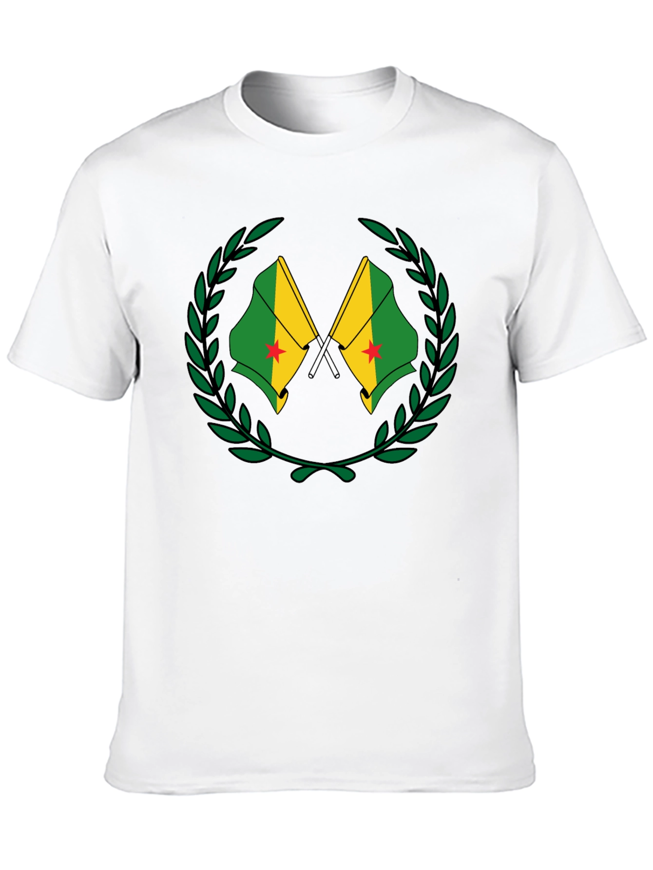 French Guiana Flag T-Shirt - Black