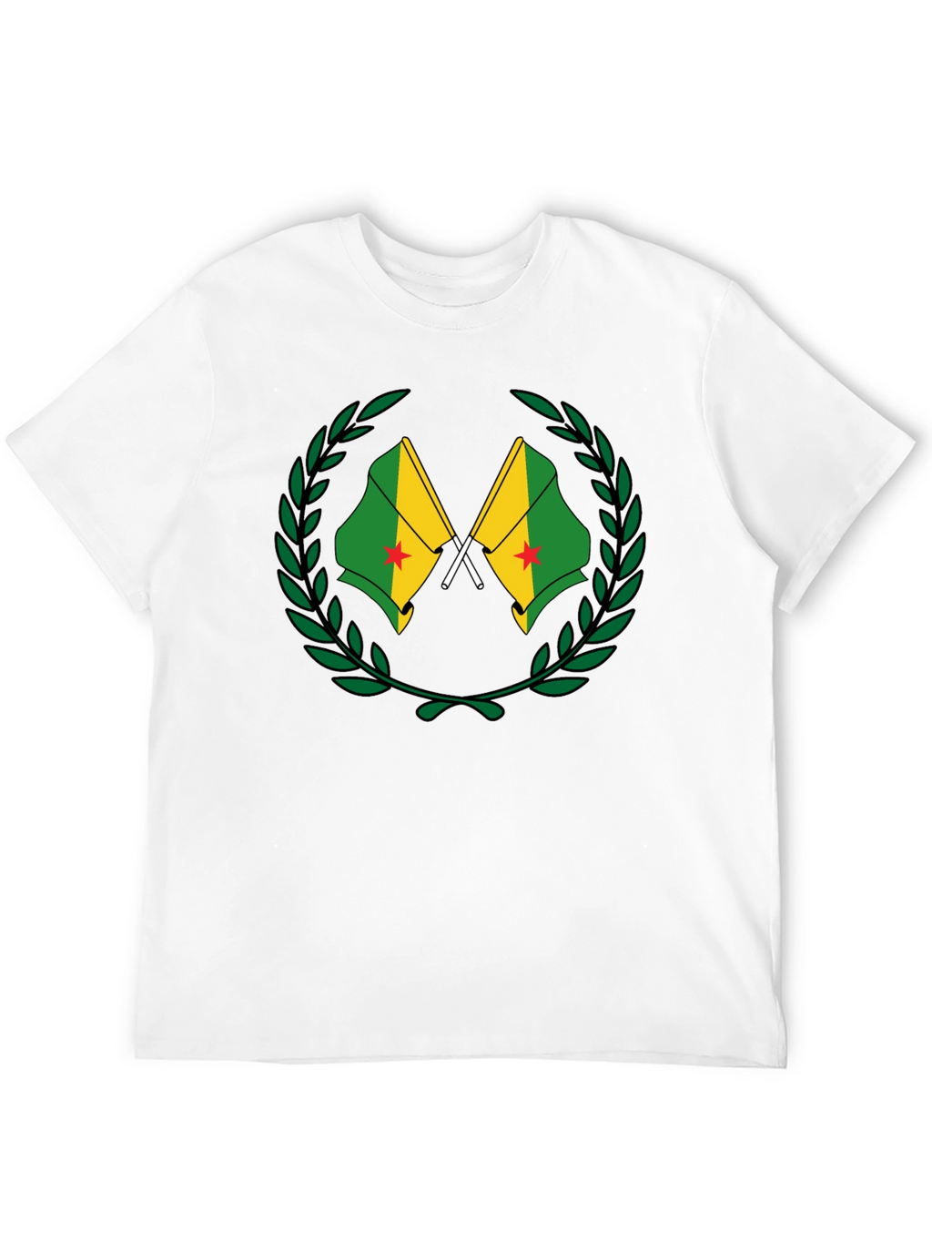 French Guiana Flag T-Shirt - Black