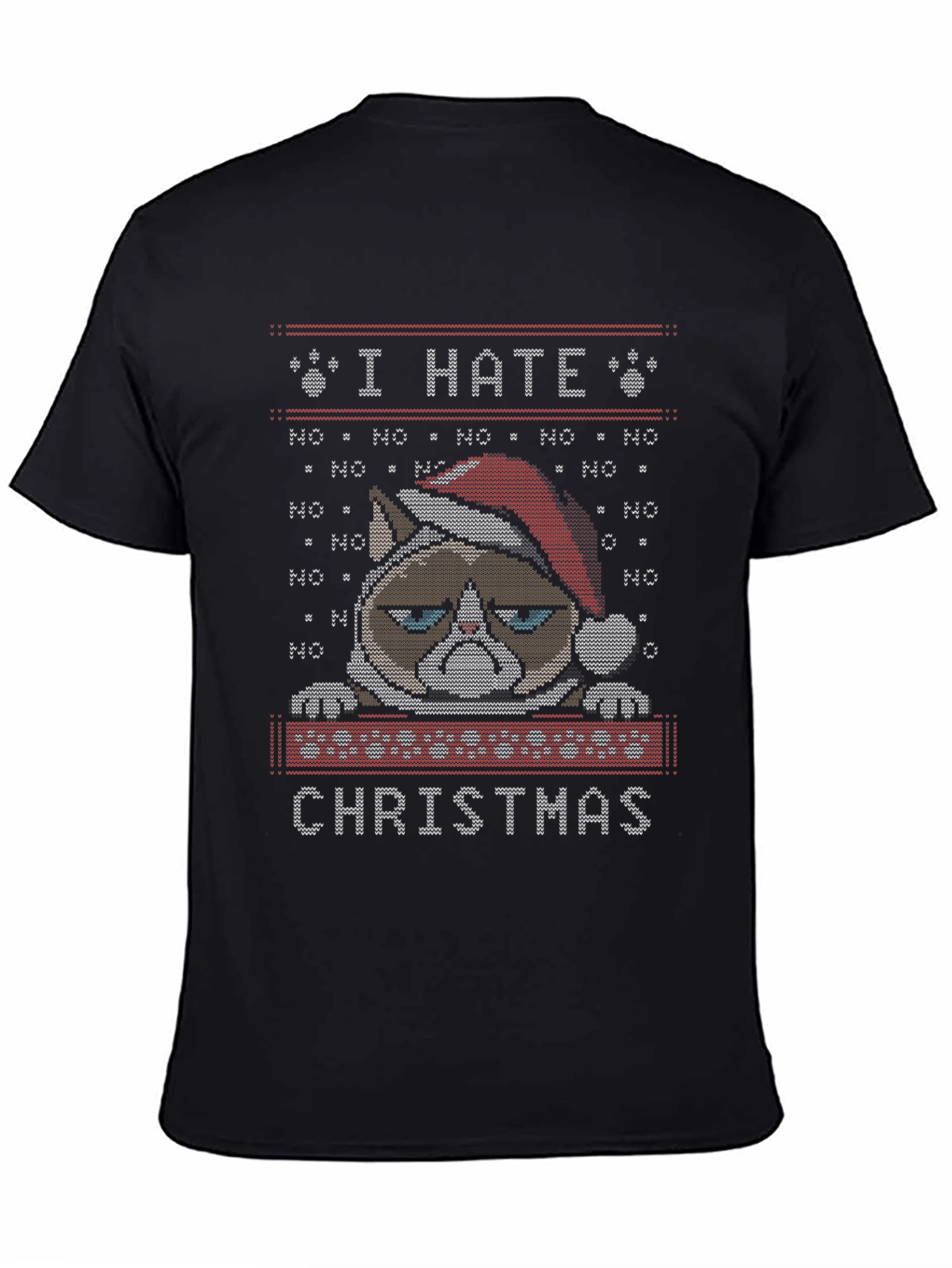 Grumpy Cat I Hate Christmas Ugly Sweater T-Shirt