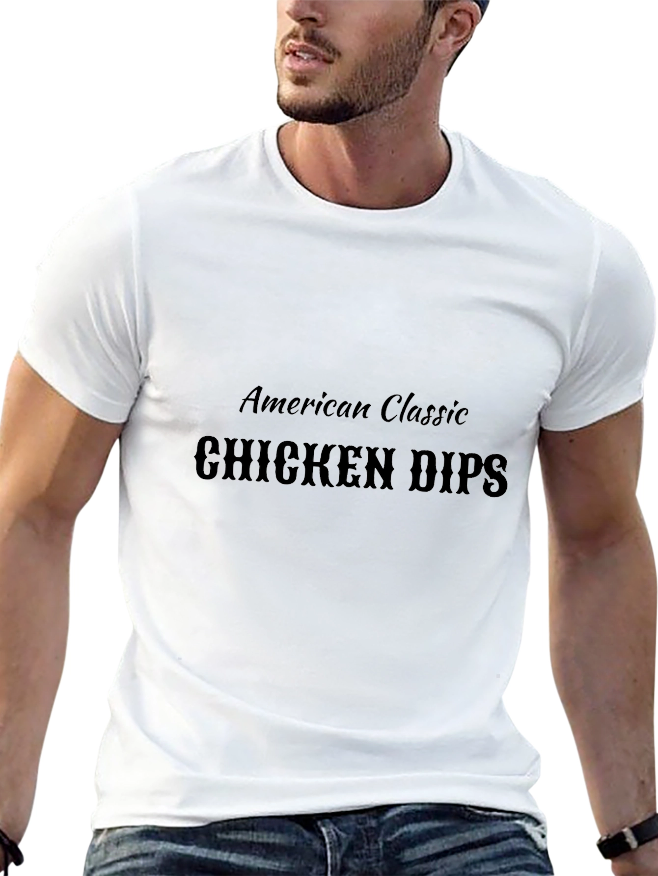 American Classic Chicken Dips Black T-Shirt