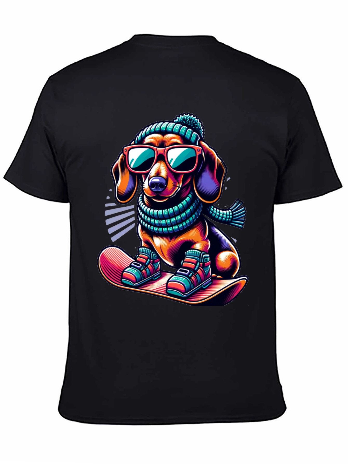 Cool Dachshund Winter T-Shirt