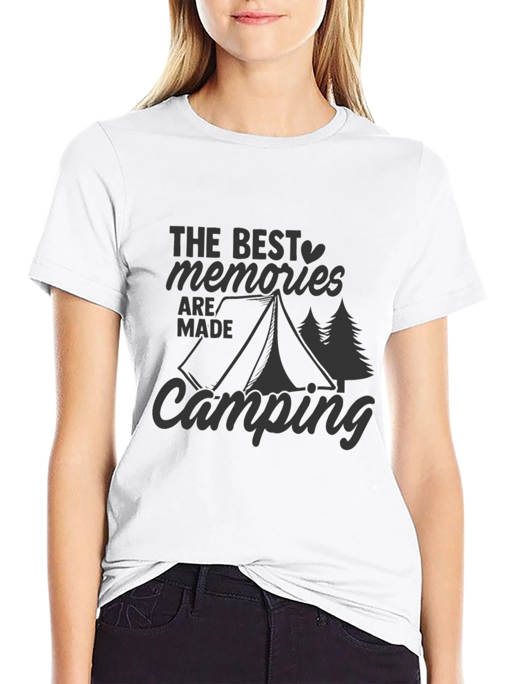 Camping Memories Graphic T-Shirt -  Unisex Black Tee