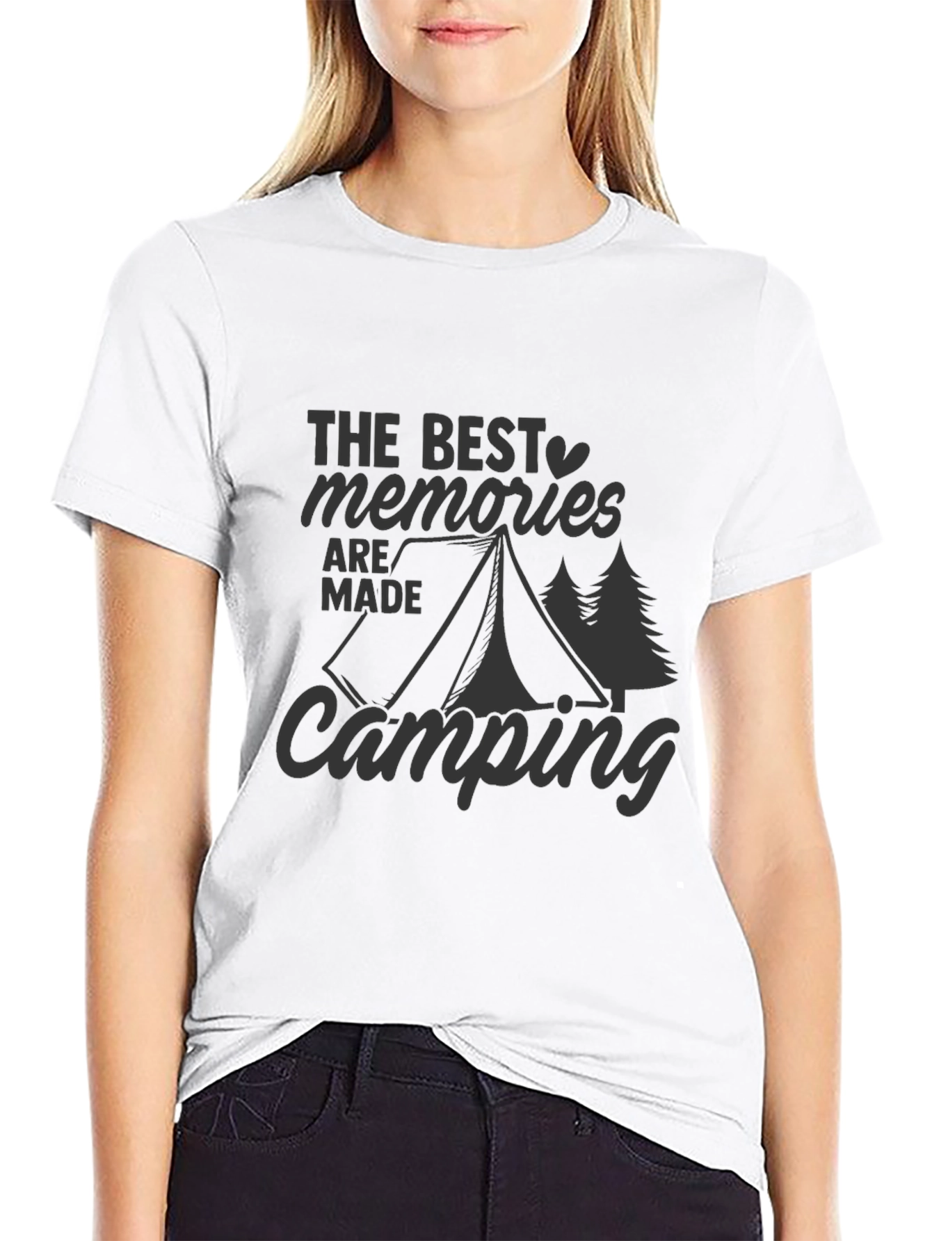 Camping Memories Graphic T-Shirt -  Unisex Black Tee