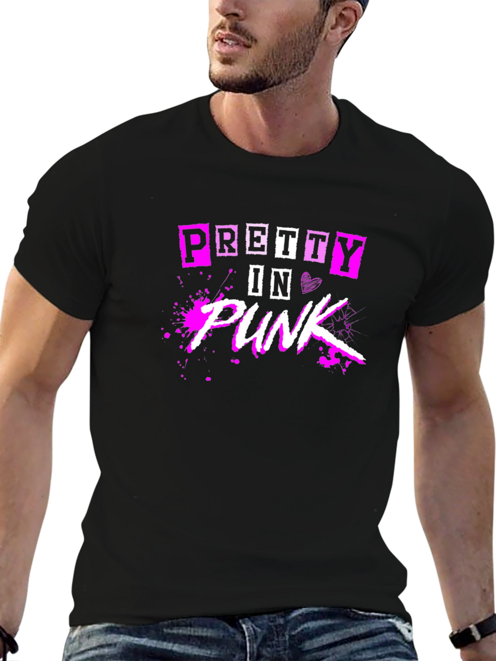 Pretty in Punk Graphic Tee - Black T-Shirt