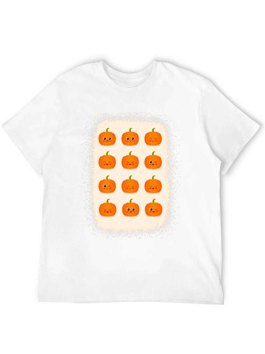 Cute Halloween Pumpkin Face Graphic Tee