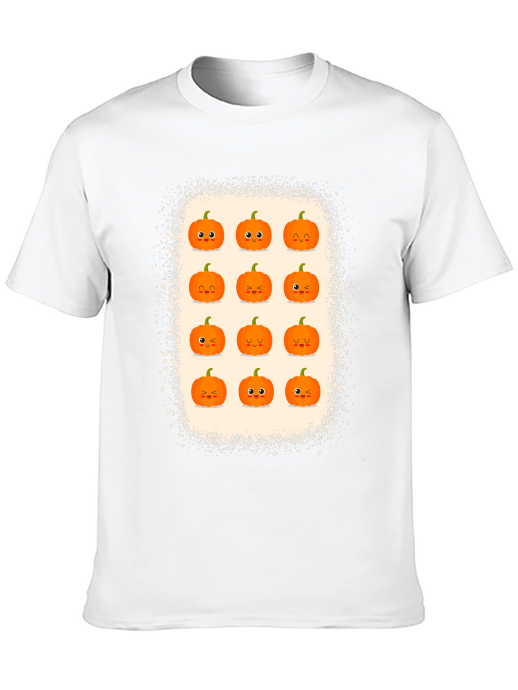 Cute Halloween Pumpkin Face Graphic Tee
