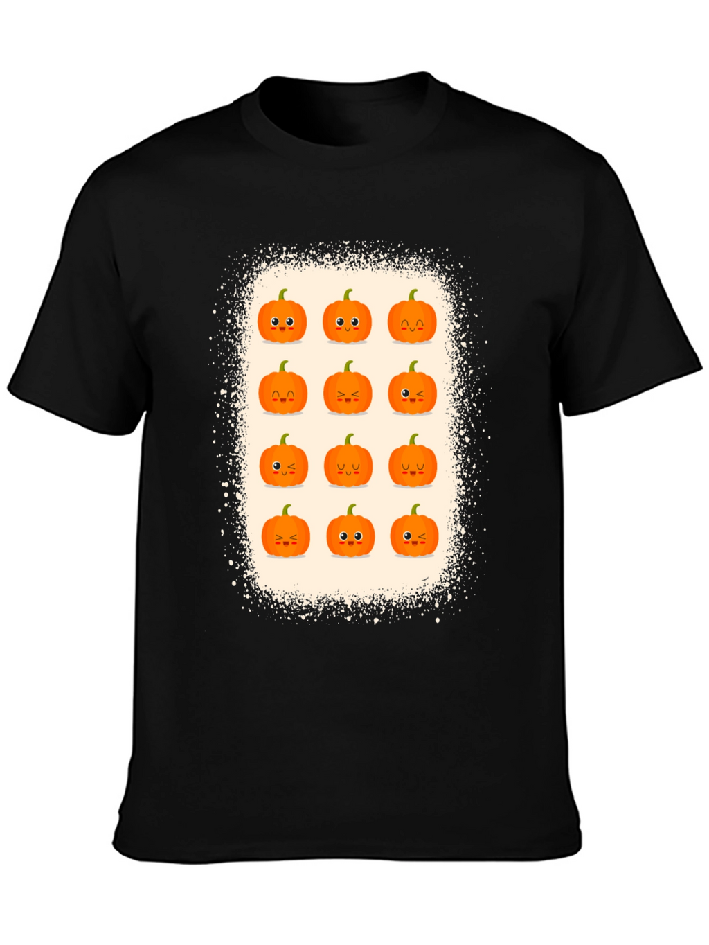 Cute Halloween Pumpkin Face Graphic Tee