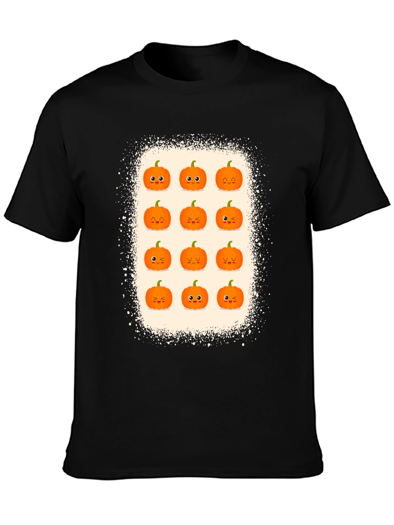 Cute Halloween Pumpkin Face Graphic Tee