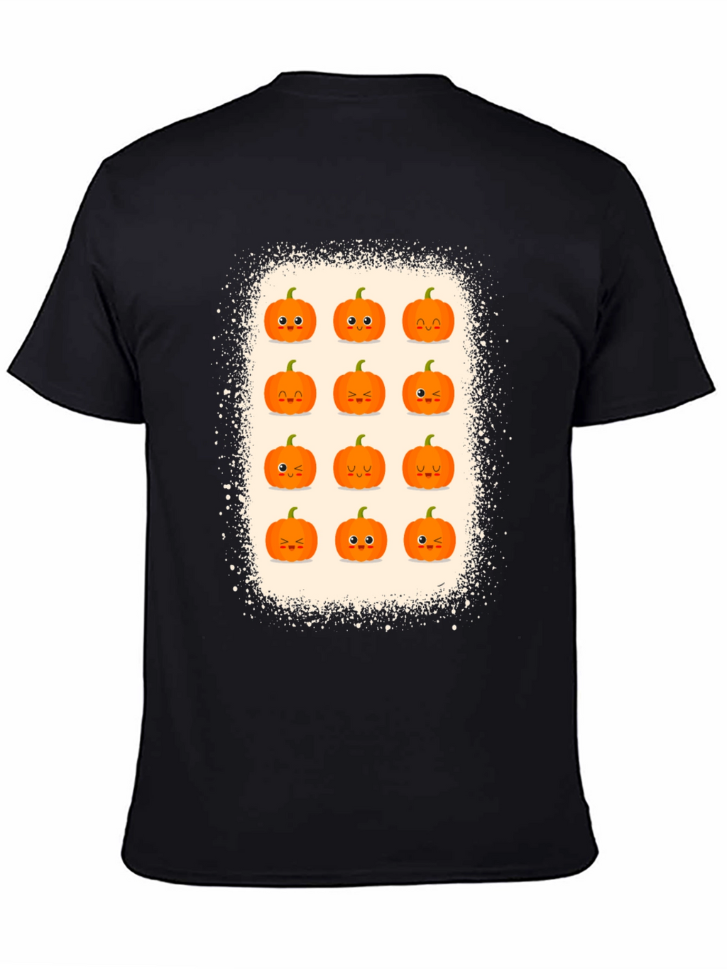 Cute Halloween Pumpkin Face Graphic Tee
