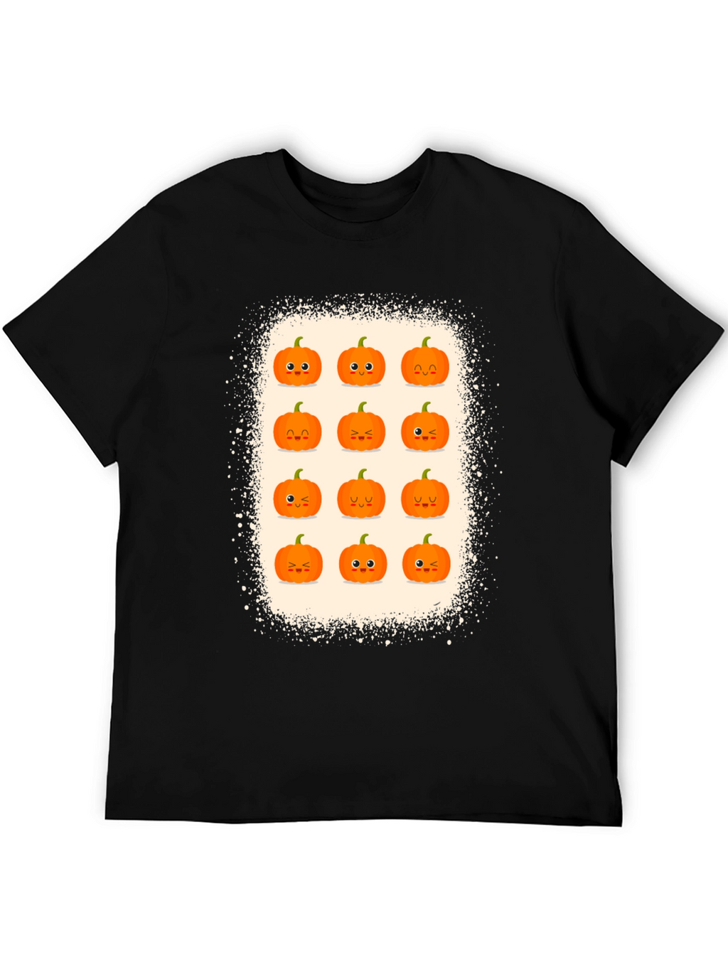 Cute Halloween Pumpkin Face Graphic Tee