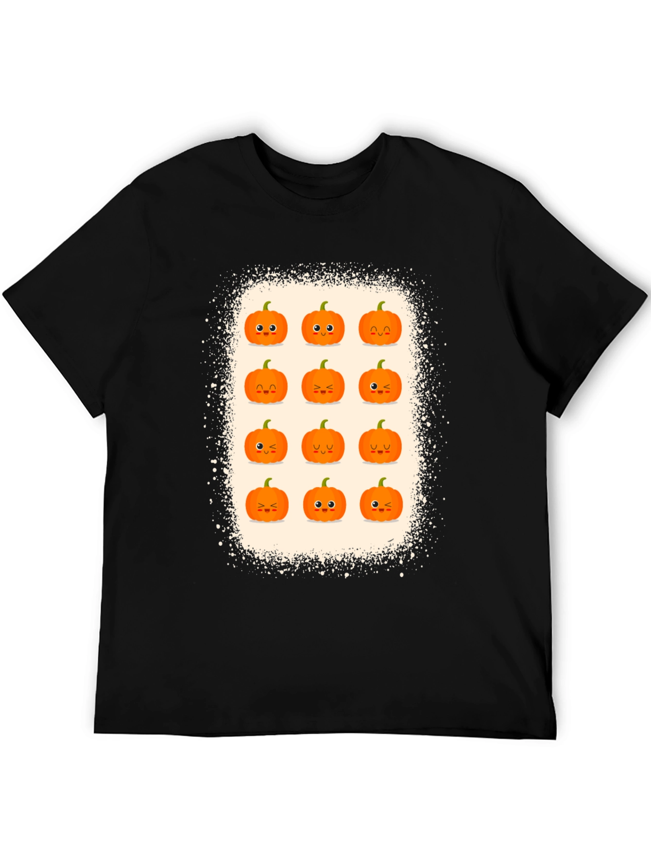 Cute Halloween Pumpkin Face Graphic Tee