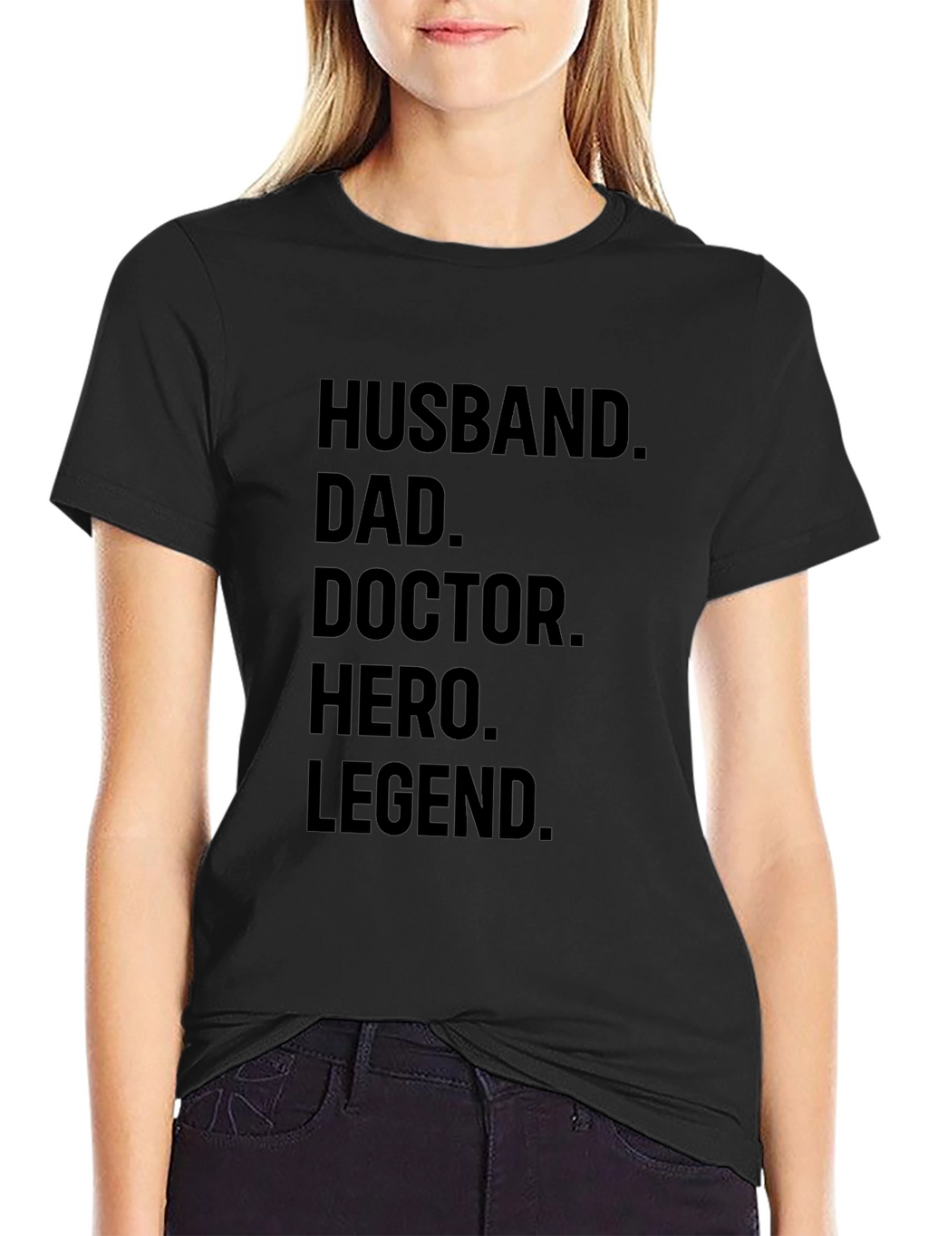 Husband Dad Doctor Hero Legend Mens T-shirt