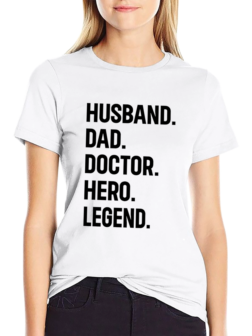 Husband Dad Doctor Hero Legend Mens T-shirt