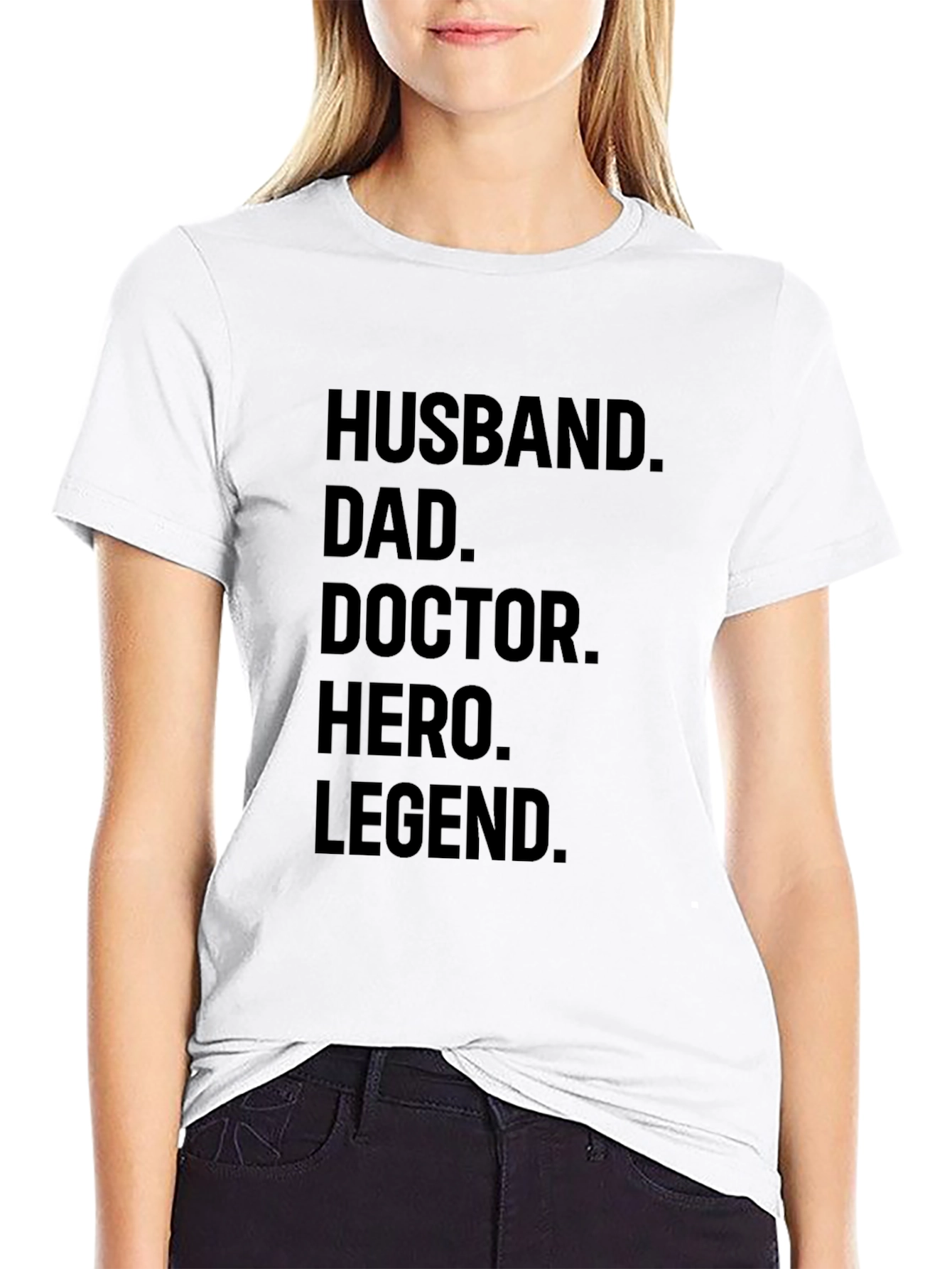 Husband Dad Doctor Hero Legend Mens T-shirt