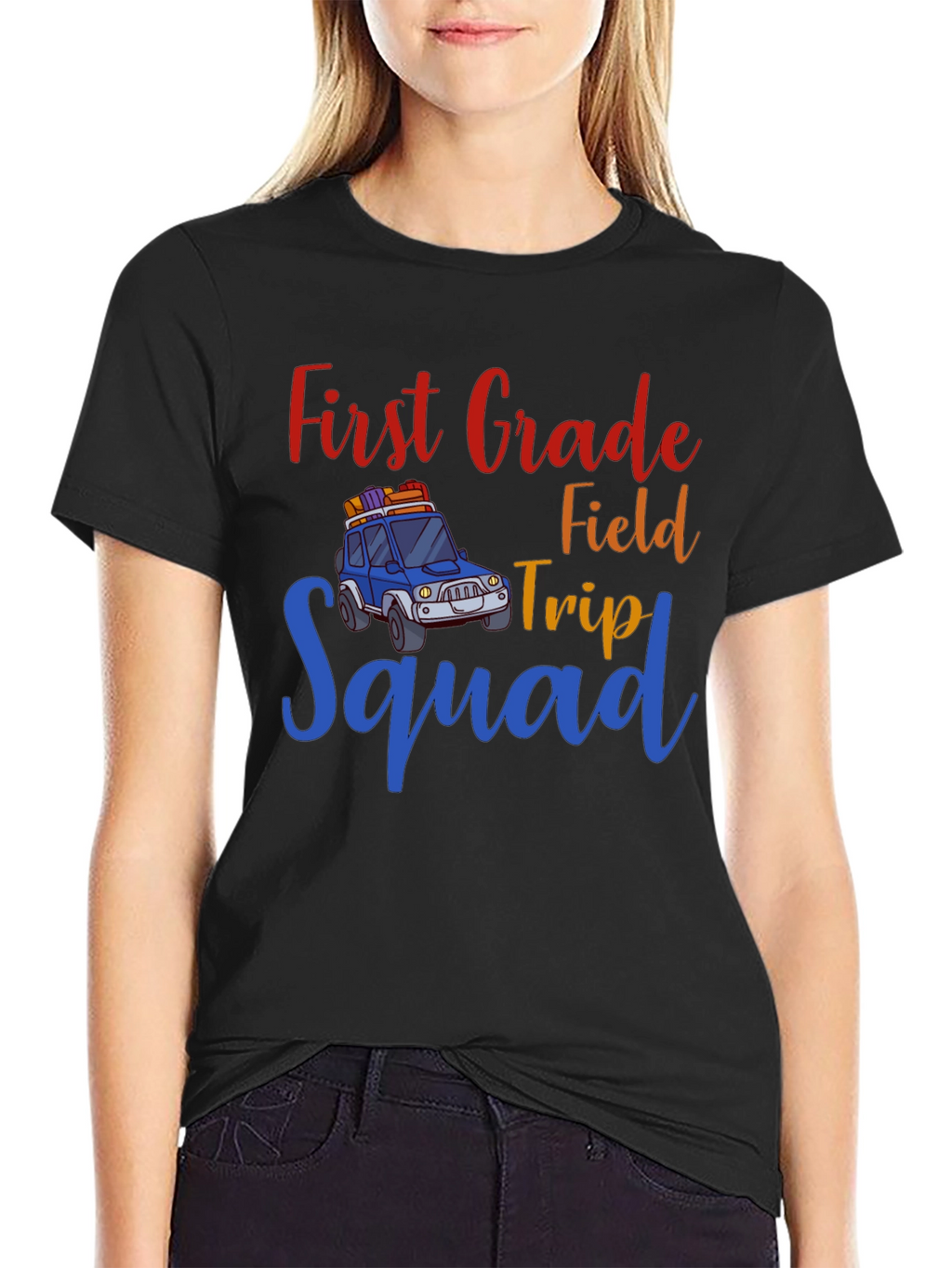 First Grade Field Trip Squad Graphic Tee