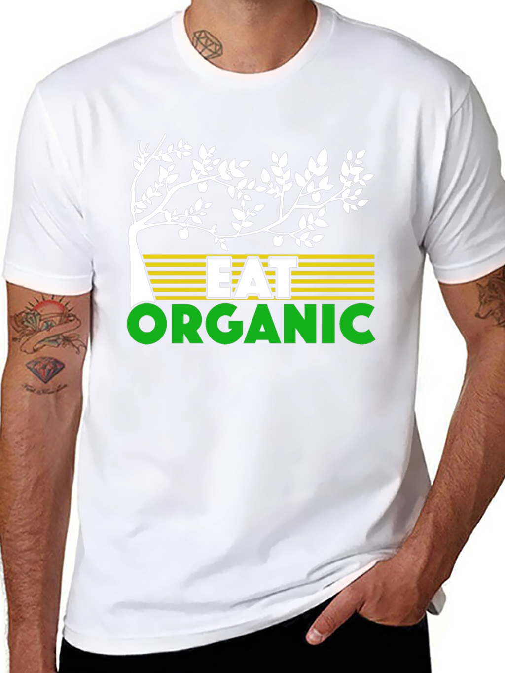 Eat Organic Graphic Tee - Sustainable Living