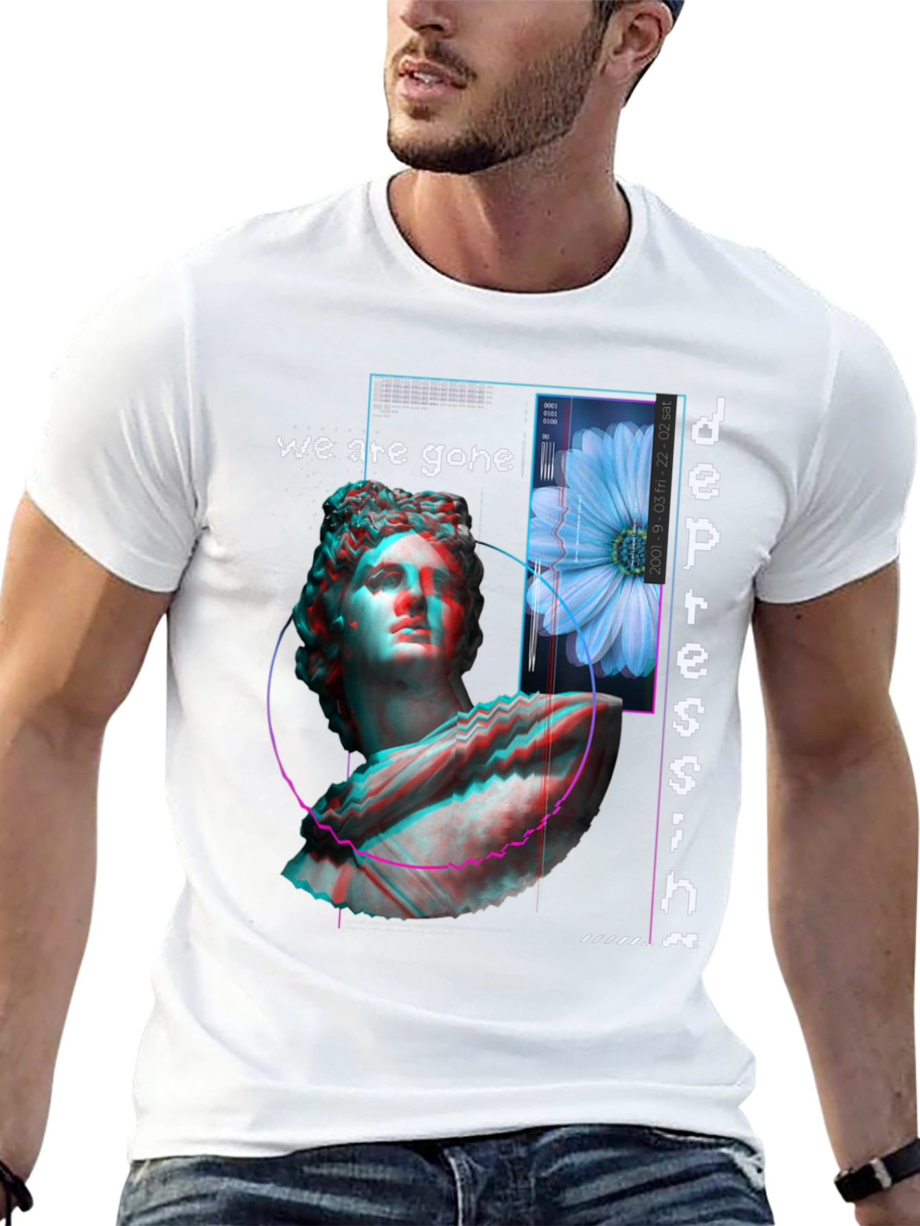 Artistic Depression Graphic Print Tee