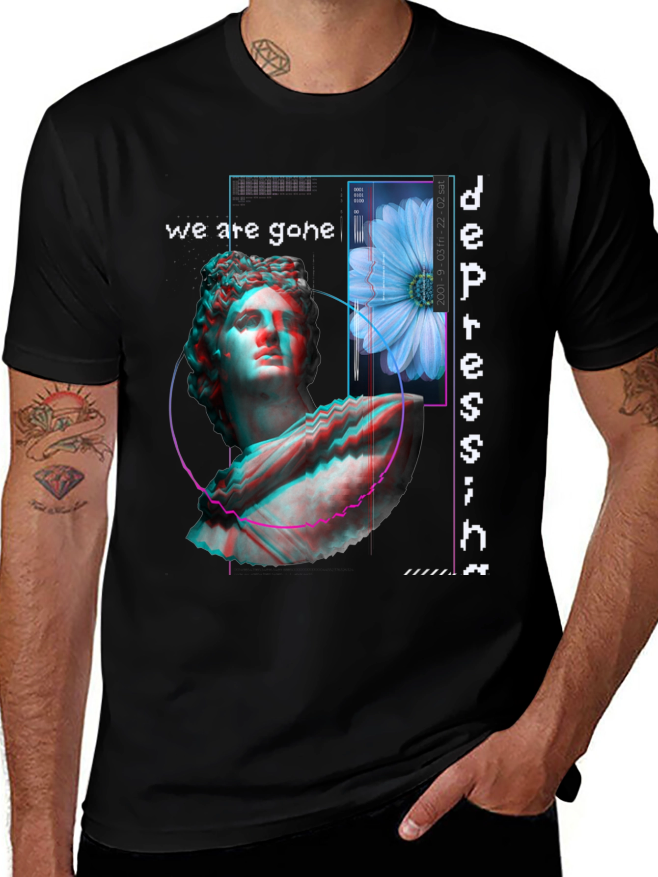 Artistic Depression Graphic Print Tee