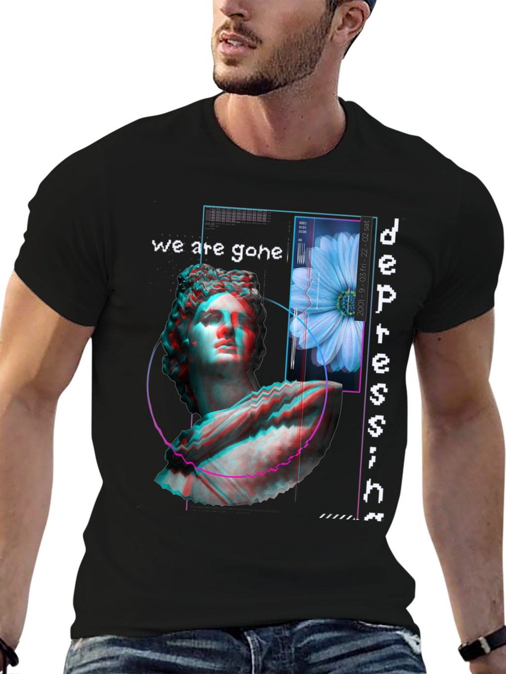Artistic Depression Graphic Print Tee