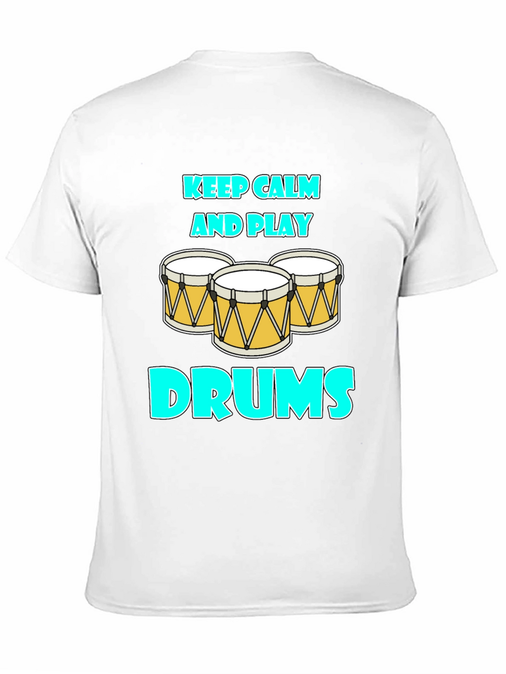 Keep Calm and Play Drums Graphic Tee