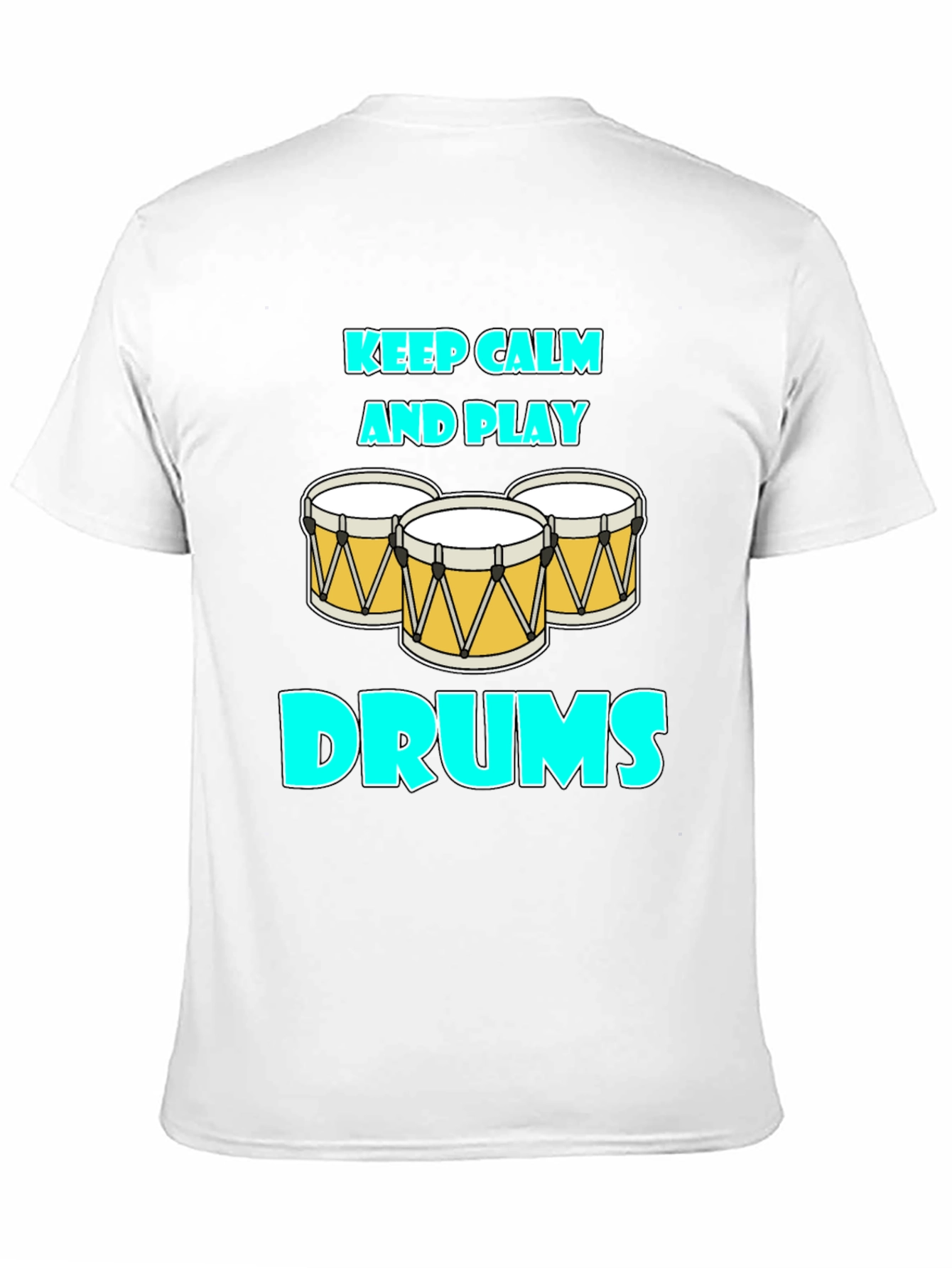 Keep Calm and Play Drums Graphic Tee