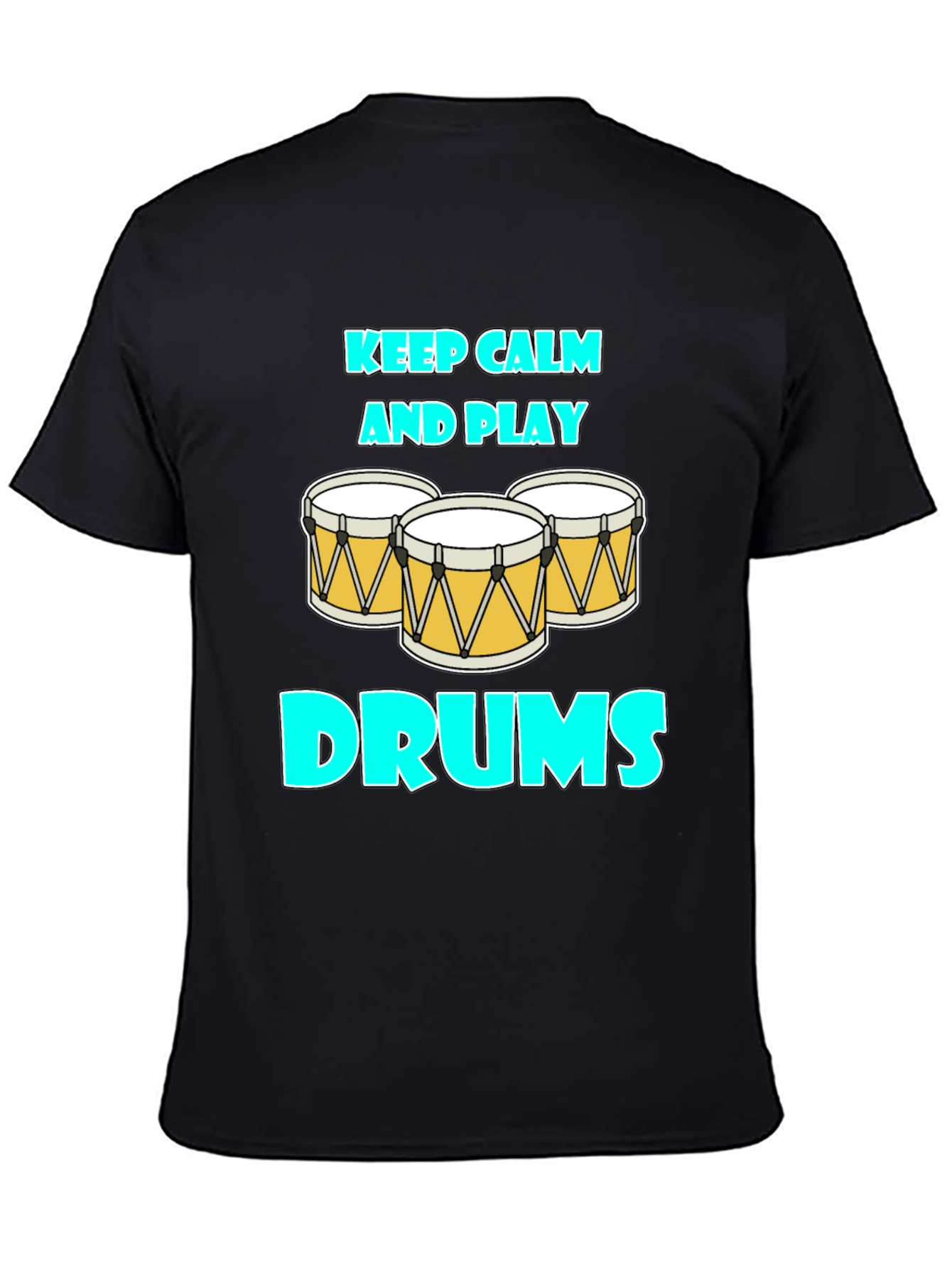 Keep Calm and Play Drums Graphic Tee