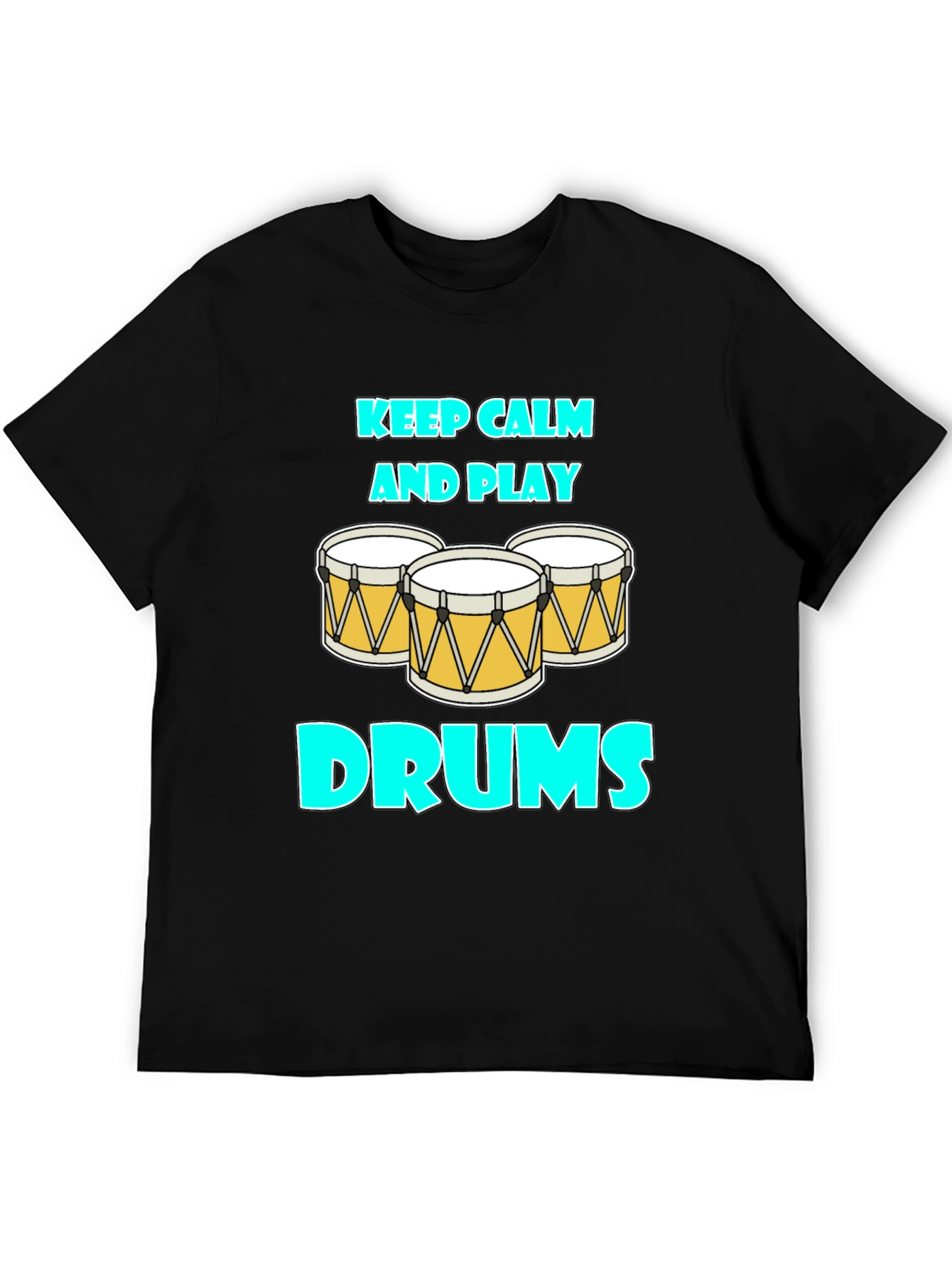 Keep Calm and Play Drums Graphic Tee