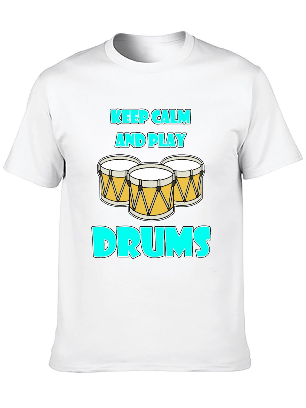 Keep Calm and Play Drums Graphic Tee