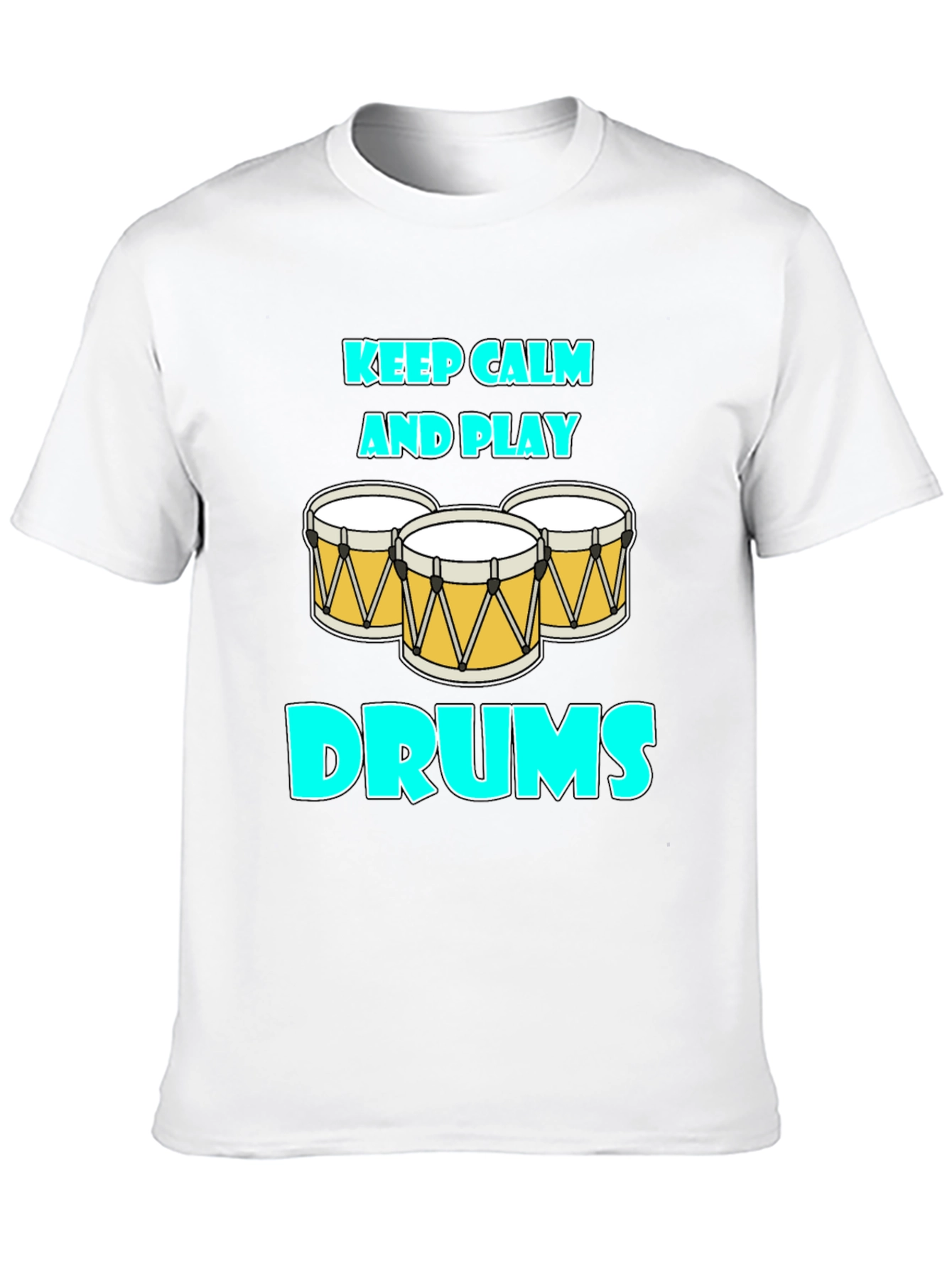 Keep Calm and Play Drums Graphic Tee