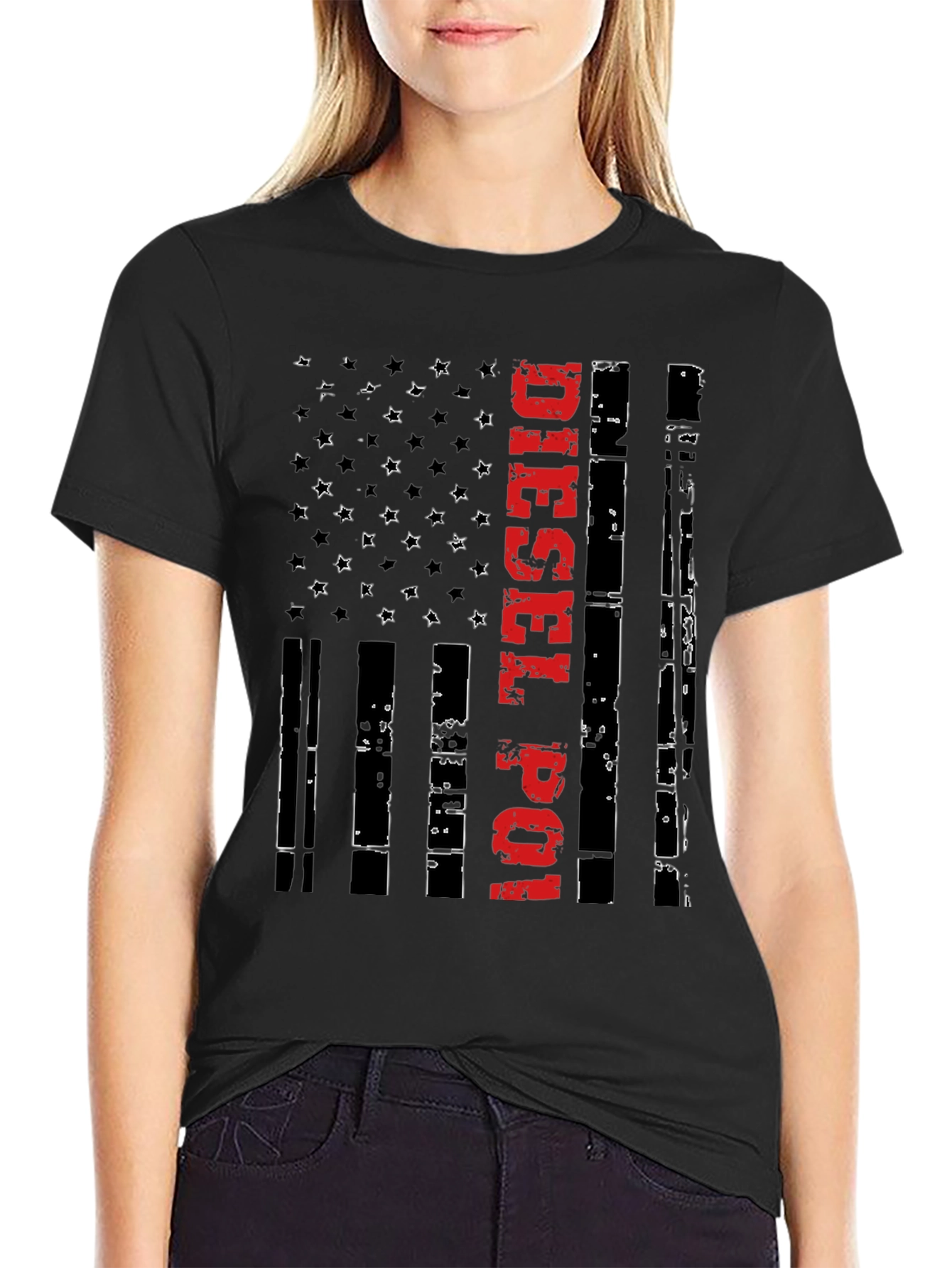 Diesel Power Flag Graphic Tee