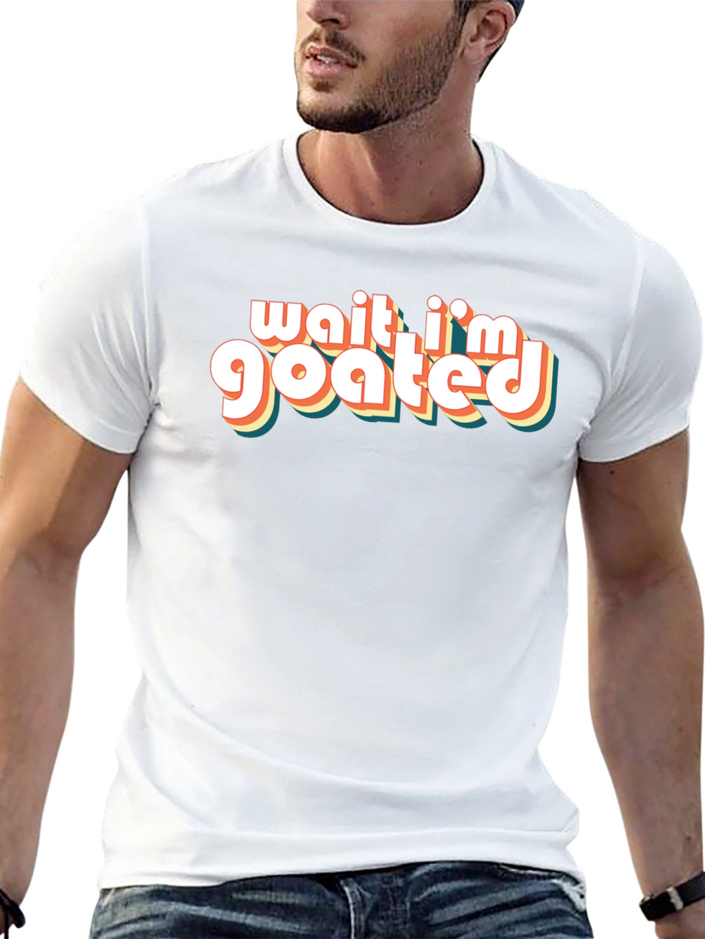Wait Im Goated T-Shirt - Retro Style Tee