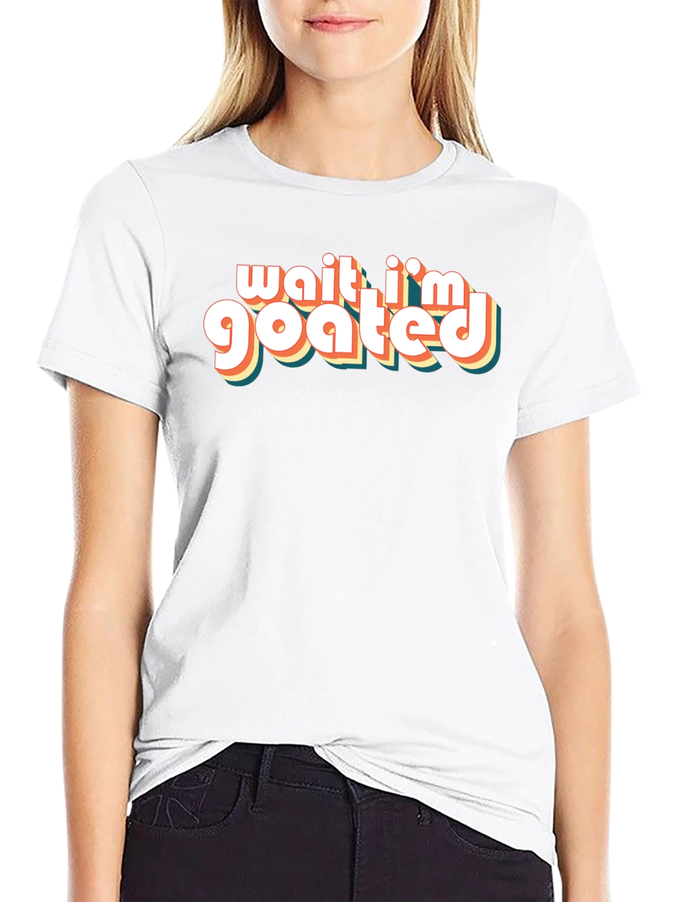 Wait Im Goated T-Shirt - Retro Style Tee
