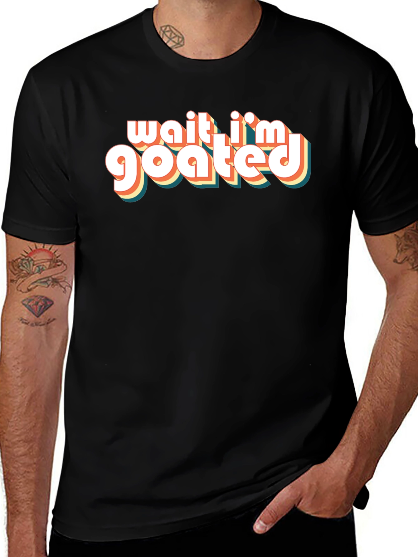 Wait Im Goated T-Shirt - Retro Style Tee