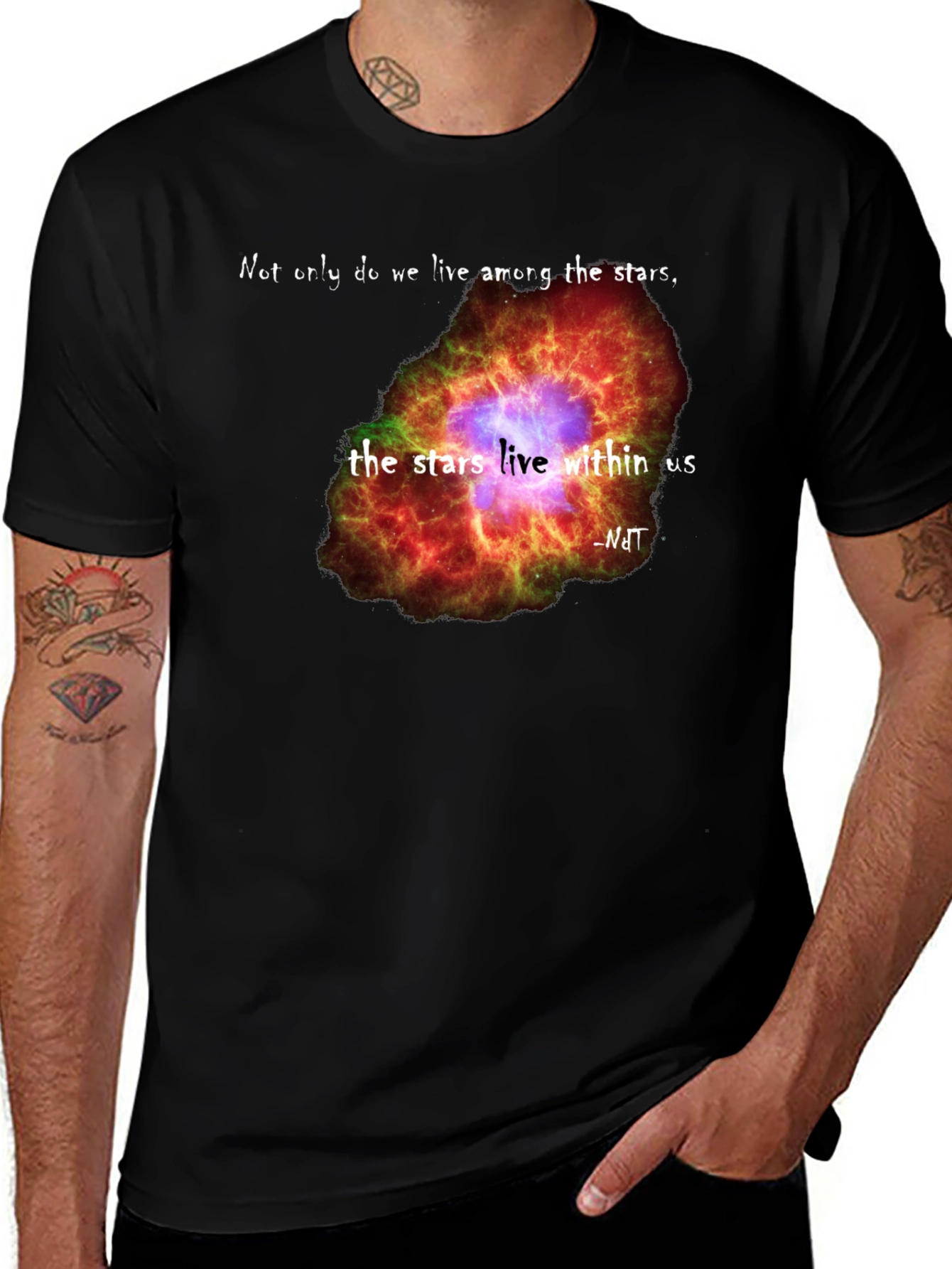 Stars Within Us Graphic Tee - Astronomy Inspired