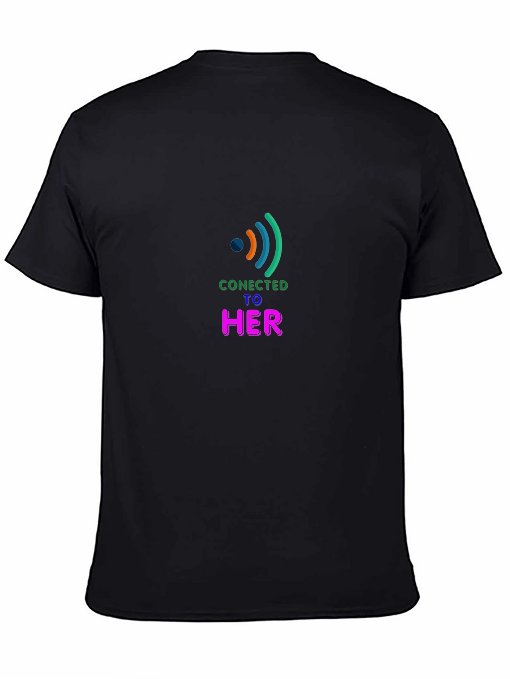 Connected to Her Black Tee