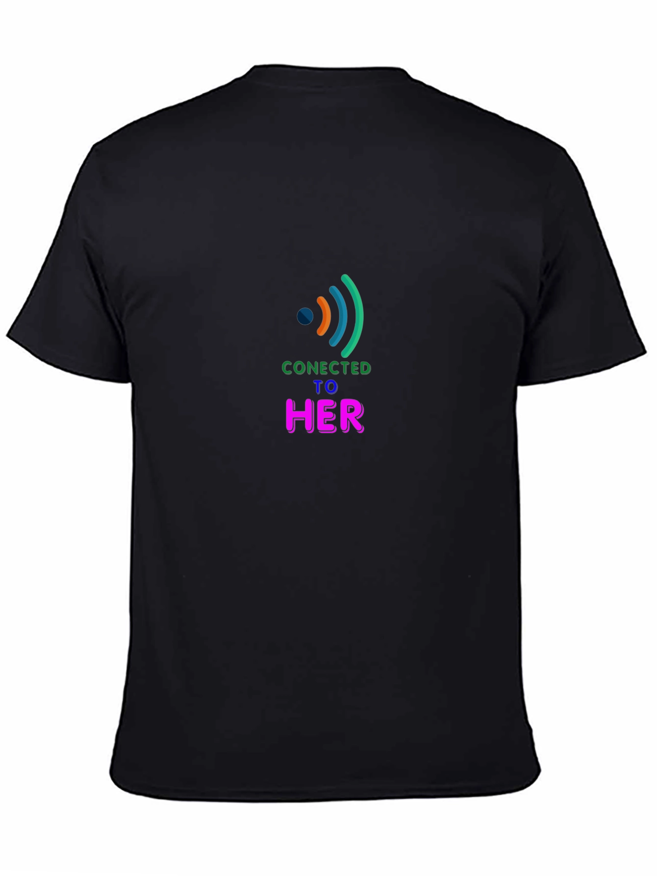 Connected to Her Black Tee