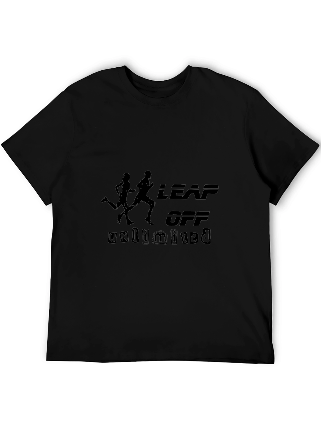 Leap Off Unlimited Black Graphic Tee