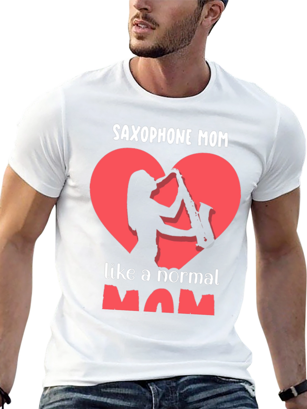 Saxophone Mom Graphic T-Shirt - Music Loving Mothers