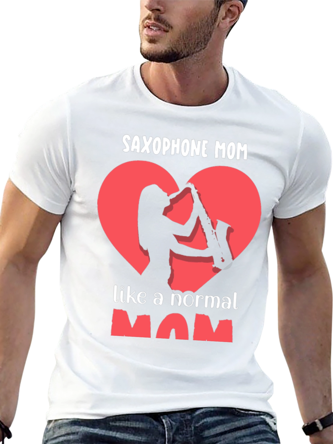 Saxophone Mom Graphic T-Shirt - Music Loving Mothers