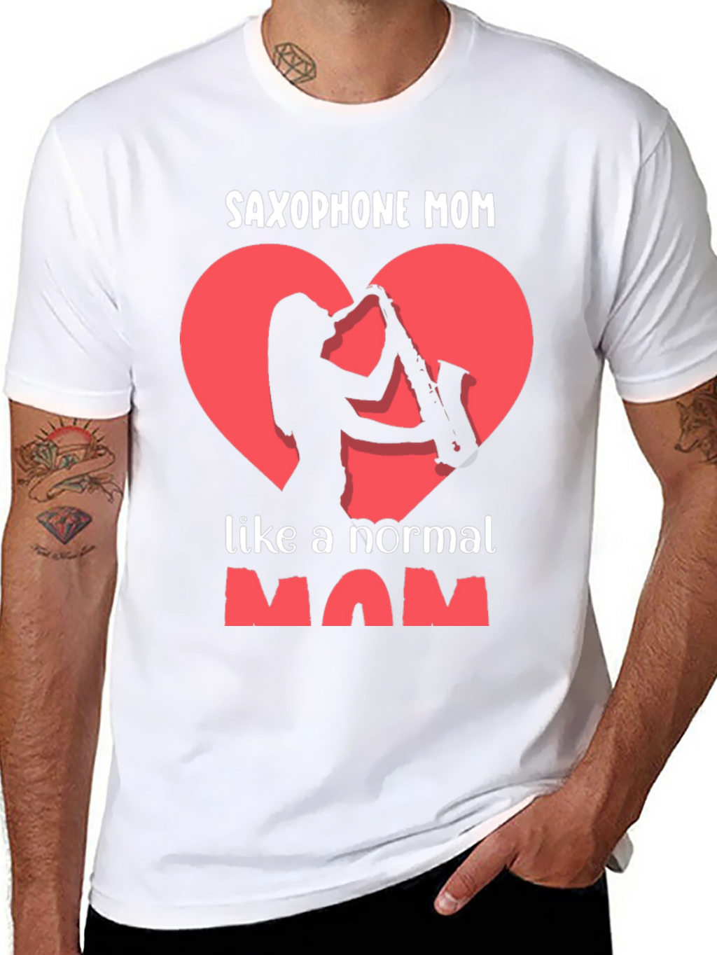 Saxophone Mom Graphic T-Shirt - Music Loving Mothers