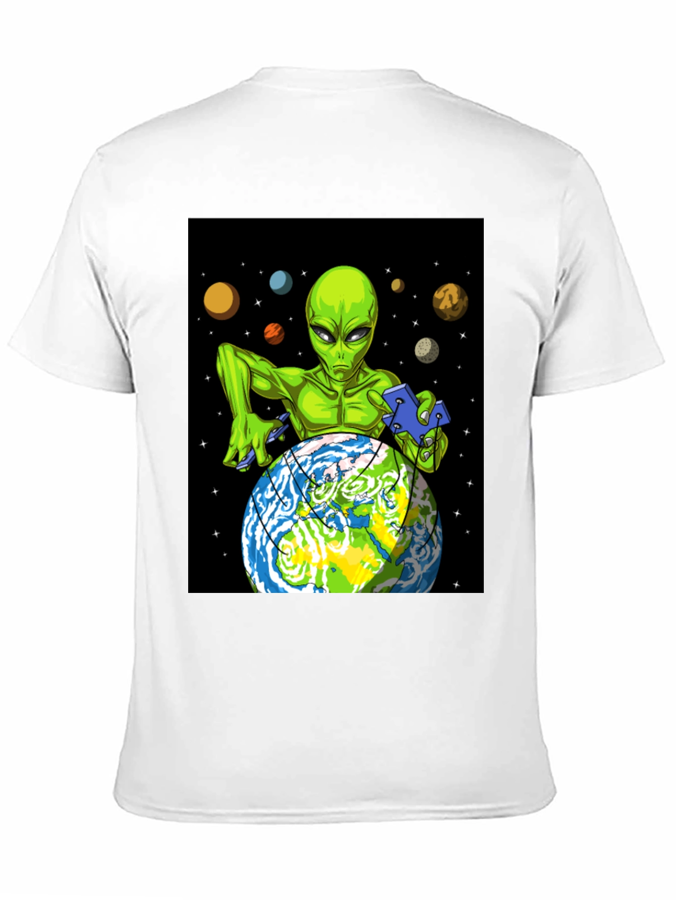Alien Earth Control Black T-Shirt